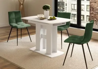 Стол обеденный Оливер-03 белое дерево/белое дерево Стол обеденный Оливер-03 белое дерево/белое дерево