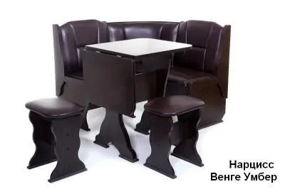 Кухонный уголок «Нарцисс» Венге (ШхВхГ) 1100х840х1100 мм