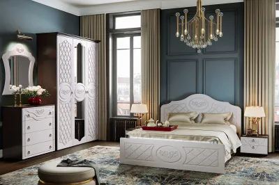 Спальня « Престиж » Жемчуг-Венге Комплектации 1 6 модулей Спальня « Престиж » Жемчуг-Венге Комплектации 1 6 модулей