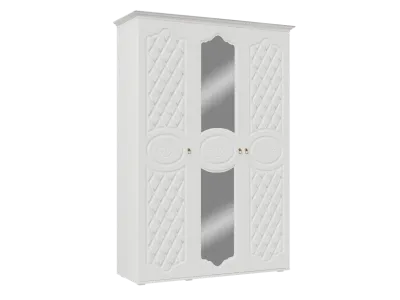 Шкаф 3х-ств «Престиж» Белый матовый/Белый (Ш*В*Г) 1575*2270*563 мм