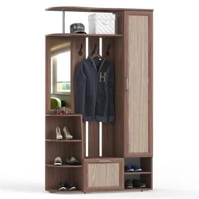 Прихожая «Ксения-2» Ясень-шимо светлый/темный (Ш*В*Г) 1200х2150х364 мм