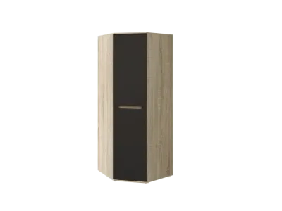 Шкаф « Ким » Угловой Сонома/Графит софт (ШхВхГ) 874х2236х874 мм