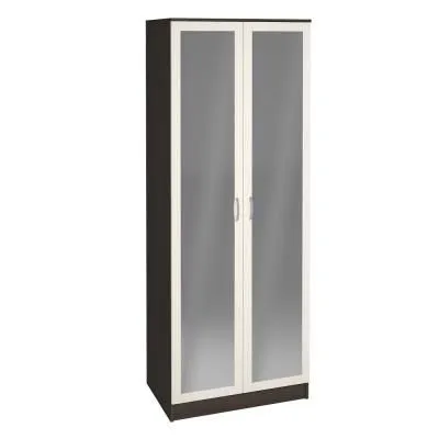 Шкаф Ронда с двумя зеркалами ШК-2 венге/дуб белфорт 80 см