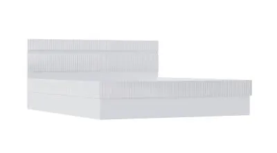 Кровать Оливия с ПМ 1.6 м Белый глянец/белый