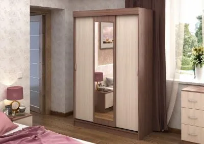 Шкаф-купе «Бася» Шимо тем/шимо светл. (Ш*Г*В) 1300x516x2020 мм