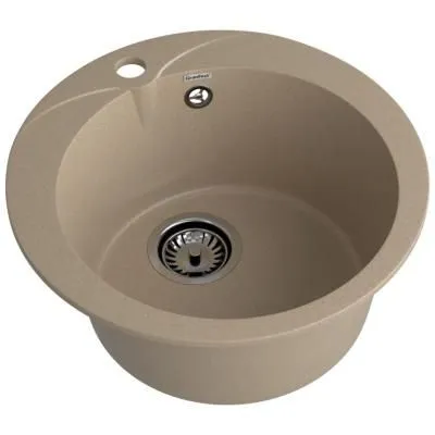 Мойка GranFest RONDO R-480 (круглая) Песочный