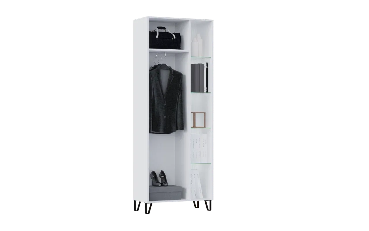 Шкаф Оливия Белый глянец/белый Шкаф Оливия Белый глянец/белый