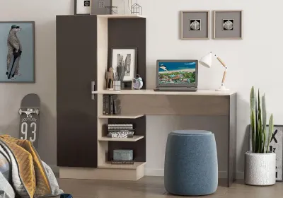 Стол компьютерный «М-1» Венге / Дуб белёный (Ш*В*Г) 1450х1350х502 мм