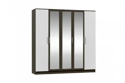 Шкаф 5-ти ств. «Мартина» Венге/Белый глянец (Ш*В*Г) 2000х2016х520 мм