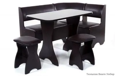 Кухонный уголок «Тюльпан» Венге (ШхВхГ) 1350х840х1000 мм