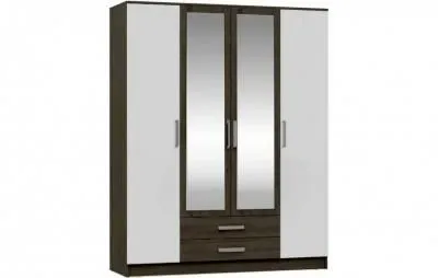 Шкаф 4-х ств. «Мартина» Венге/Белый глянец (Ш*В*Г) 1600х2016х520 мм