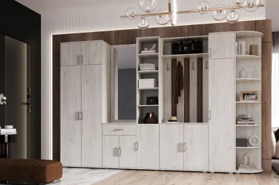 Прихожая Ева NEW Дуб крафт белый Вариант №2