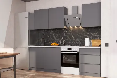 Кухня «Айден» серый графит 1,8 метра