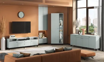 Гостиная Оливия Шарли бриз/сумеречный голубой Компоновка №8