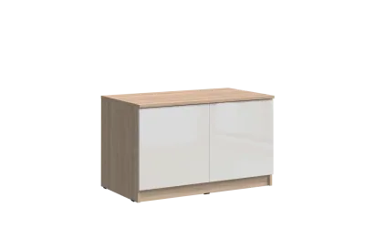 Антресоль-тумба универсальная «Челси» Белый глянец/дуб сонома (ШхВхГ) 902х540х514 мм Антресоль-тумба универсальная «Челси» Белый глянец/дуб сонома (ШхВхГ) 902х540х514 мм