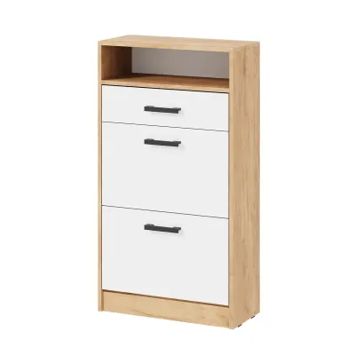 Тумба для обуви Вега ОБ-3 Вега белый/дуб крафт золотой (ШхВхГ) 600*1100*270