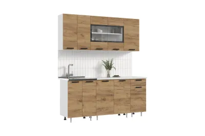 Кухня «Рио NEW» ЛДСП дуб крафт 1.8 метра