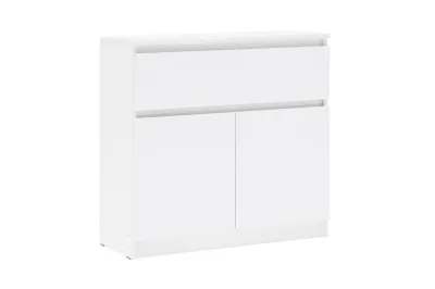 Комод «Челси» 800 (1 ящик 2 двери) Белый глянец/белый (ШхВхГ) 802х768х330 мм