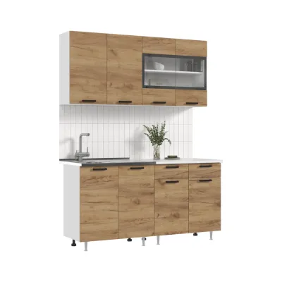 Кухня «Рио NEW» ЛДСП дуб крафт 1.6 м