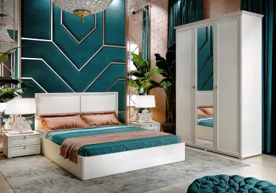 Спальня « Престиж 2 » Сандал Комплектации 2 (4 модуля) Спальня « Престиж 2 » Сандал Комплектации 2 (4 модуля)