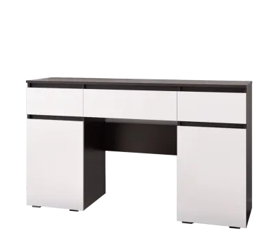 Туалетный столик « Ким » Венге/Белый глянец (ШхВхГ) 1400х839х440 мм