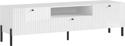 Тумба под ТВ малая Оливия Белый глянец/белый