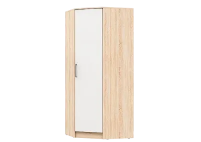 Шкаф угловой «Мартина» Дуб Сонома/Белый глянец (Ш*В*Г) 850х2016х850 мм