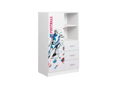 Шкаф комбинированный «Вега» NEW boy белое дерево (ШхВхГ) 802х1376х460 мм