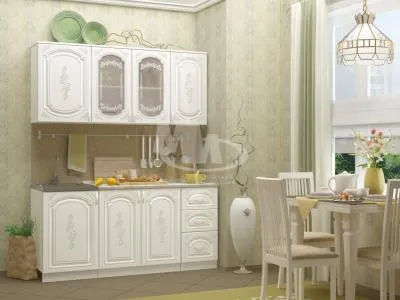 Кухня «Лиза-2» Белый глянец 1.8 метра