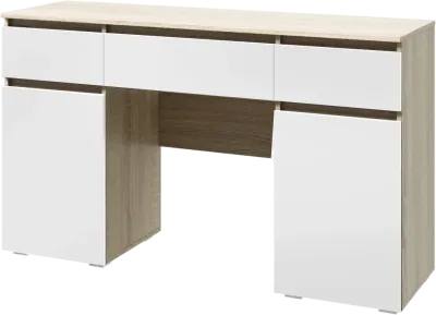 Туалетный столик « Ким » Сонома/Белый глянец (ШхВхГ) 1400х839х440 мм Туалетный столик « Ким » Сонома/Белый глянец (ШхВхГ) 1400х839х440 мм