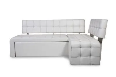 Кухонный угловой диван со спальным местом «Прага» Милк (ШхВхГ) 2000х840х1320 мм