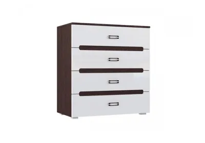 Комод «Ким» Венге/Белый глянец (ШхВхГ) 850*910*446 мм