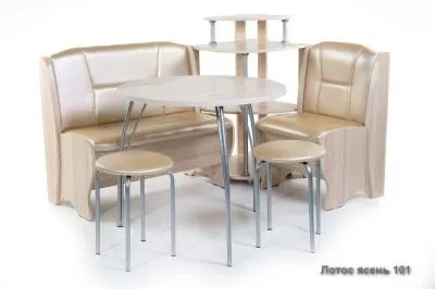 Кухонный уголок «Лотос» Ясень (ШхВхГ) 1500х840х1100 мм