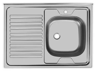 Мойка накладная правая 600*800 мм