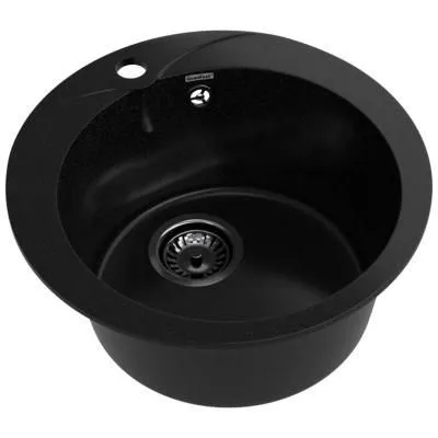 Мойка GranFest RONDO R-480 (круглая) Черный