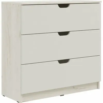 Комод Юниор-4 Шарли белый/крафт белый 80 см