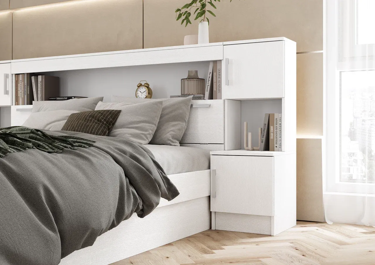 Спальня «Бася» Белый Комплектации 1 (4 модуля) Спальня «Бася» Белый Комплектации 1 (4 модуля)