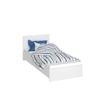 Кровать Ронда КР-080 белое дерево/белое дерево 80 см