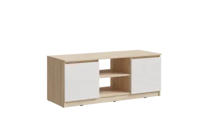 Тумба под ТВ «Челси» Белый глянец/дуб сонома (ШхВхГ) 1352х540х514 мм Тумба под ТВ «Челси» Белый глянец/дуб сонома (ШхВхГ) 1352х540х514 мм