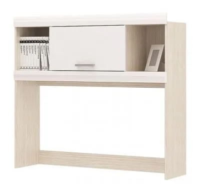 Надстройка для стола «Симба» Белый глянец/Дуб Белфорт (ШхВхГ) 1196*1072*314 мм