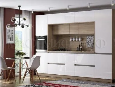 Кухня «Карина» Белый глянец 3250 (Ш*В*Г) 3250х2268х600 мм
