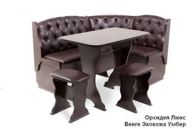 Кухонный уголок «Орхидея ЛЮКС» Венге (ШхВхГ) 1500х850х1100 мм