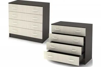 Комод «Бася» 554М (4ящ) Венге/белфорт (Ш*В*Г) 800x790x414 мм