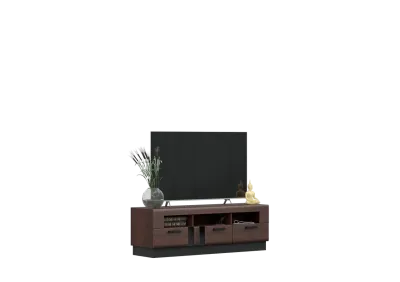 Тумба под ТВ « Магнолия » Дерево/Орех (ШхВхГ) 1500х500х442 мм