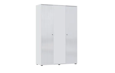 Шкаф 3-х ств. Оливия Белый глянец/белый 150 см