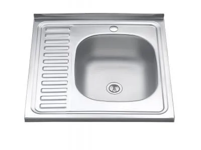 Мойка накладная правая 600*600 мм