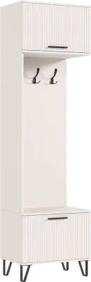 Прихожая Флэш Шкаф с вешалками  Кашемир/ Кашемир