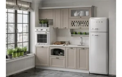 Кухня «Милано» Шарли Мокко 2 метра Компоновка №3