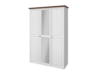 Шкаф 3-х ств. «Валенсия» Белый/орех (ШхВхГ) 1575х2270х577 мм