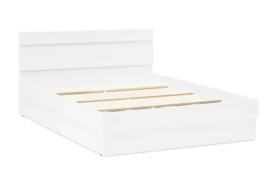 Кровать «Челси» 1.4 м Белый глянец/белый (ШхВхГ) 1435х800х2053 мм